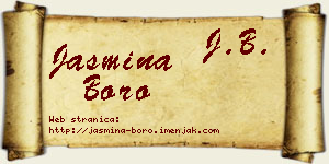 Jasmina Boro vizit kartica